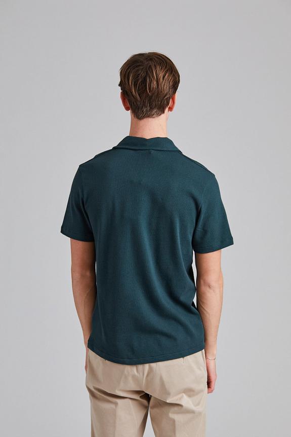 Oscar Jacobson Connor Structured Poloshirt Cinary Green-2